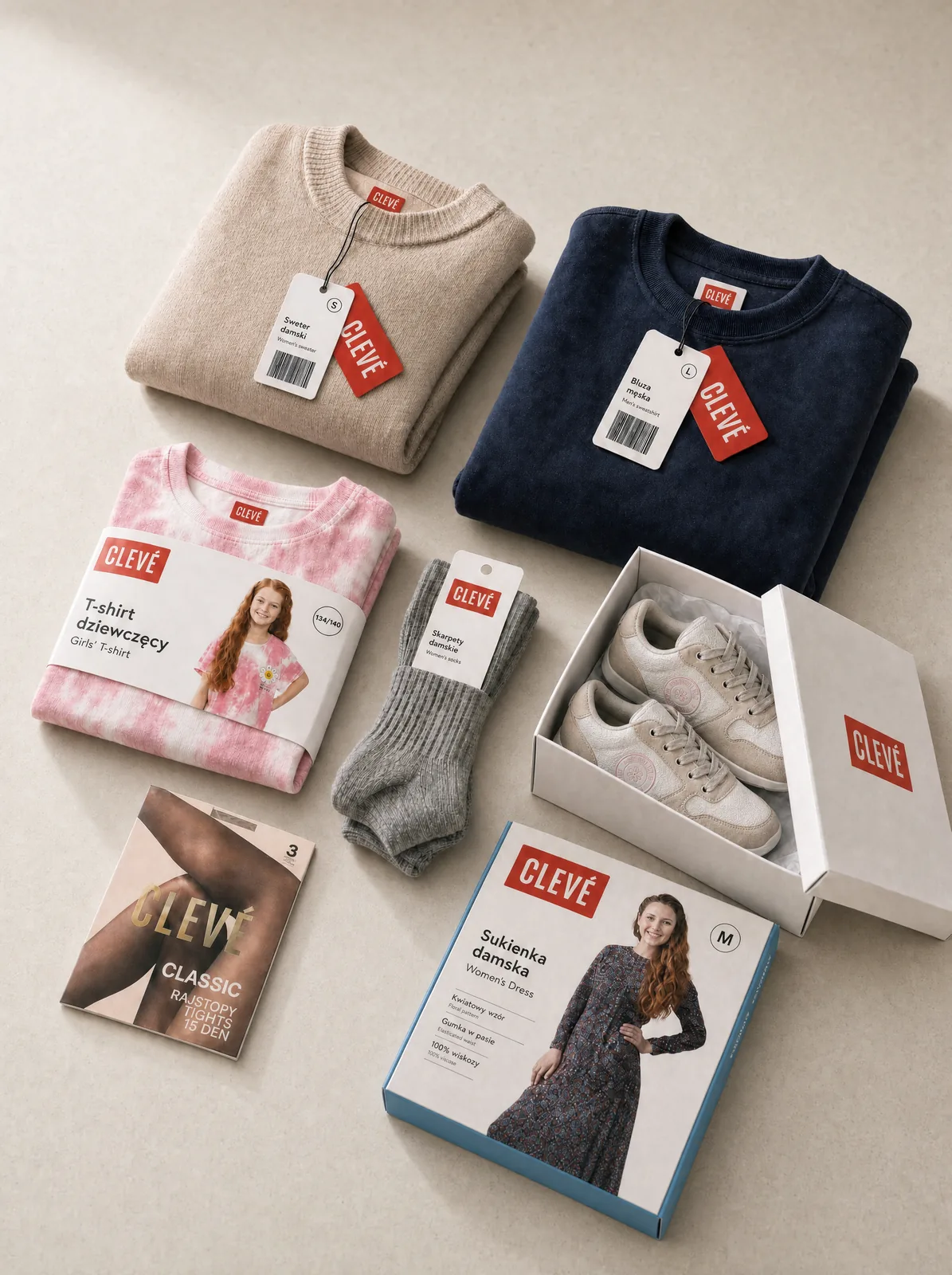 CLEVÉ — spójna rodzina opakowań i identyfikacji gotowa do wdrożenia w retailu
